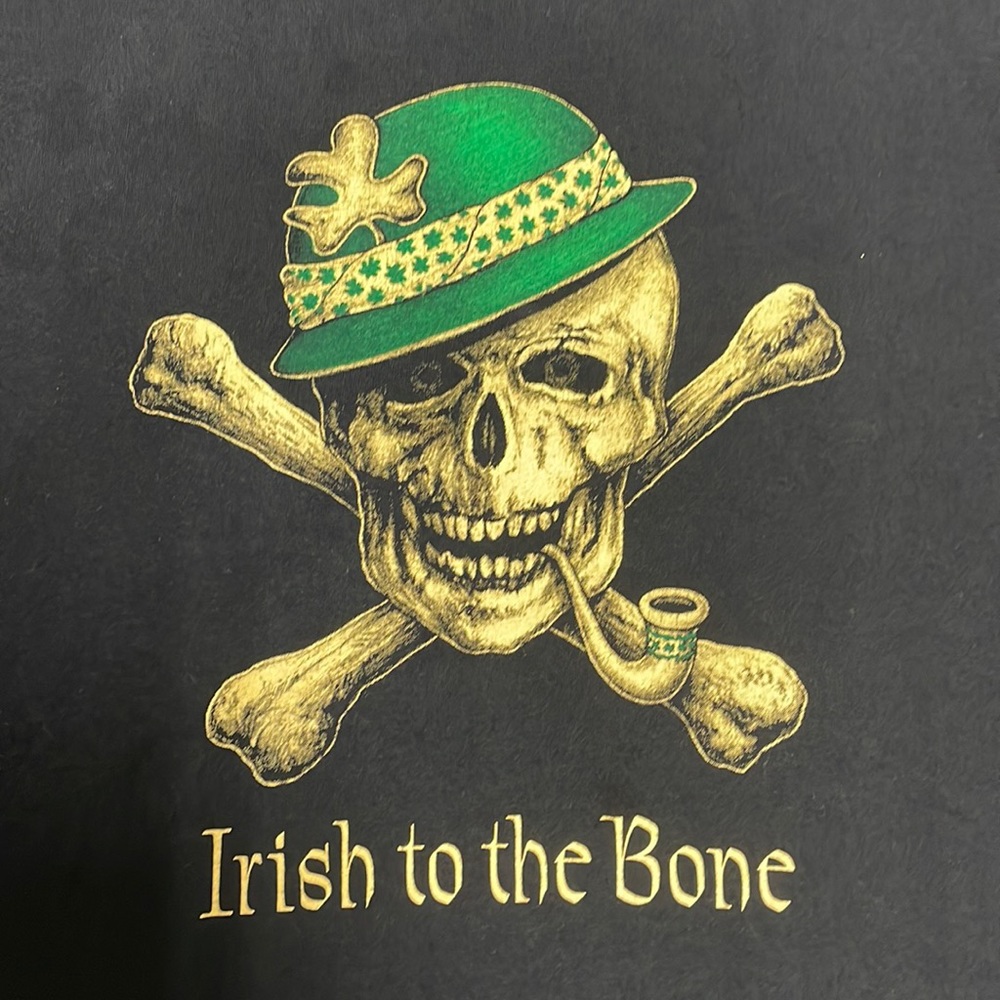 Irish to the Bone Skull St Patrick’s Day Shirt Size 2XL